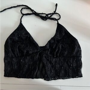 Cider Sequin Crop Top